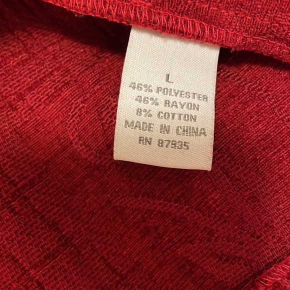 Dress barn Festive Red Lightweight Jacket - Picture 4 of 6